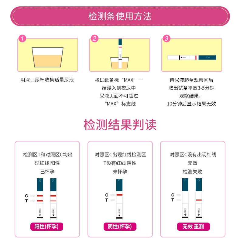 秀儿验孕棒1支装早早孕测孕笔女用精准检测怀孕试纸检测怀孕代发