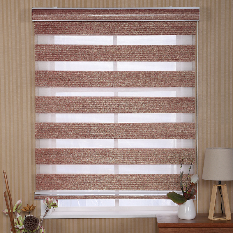 Pleated Single Color Soft Gauze Curtain Shading Soft Gauze Shutter Awning Curtain Office Bedroom Living Room Curtain Customization