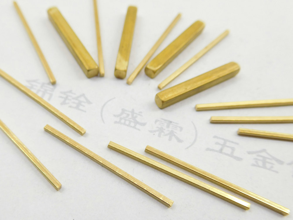 正方形铜棒铜条无孔方形铜棒铜棍直身方铜棒diy饰品配件