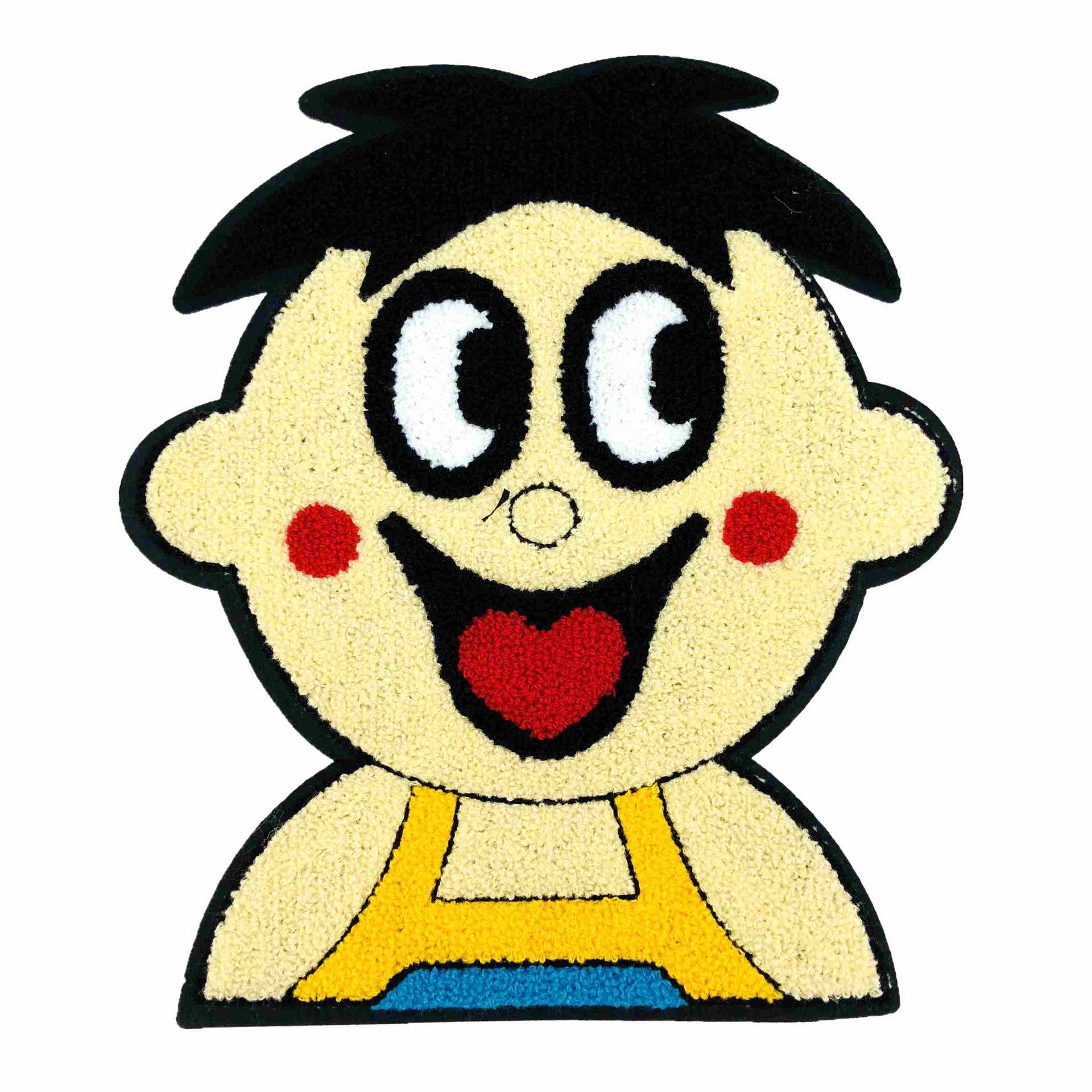 毛巾绣卡通补丁贴布复古绣花图刺绣童装布贴小熊机器猫贴花批发