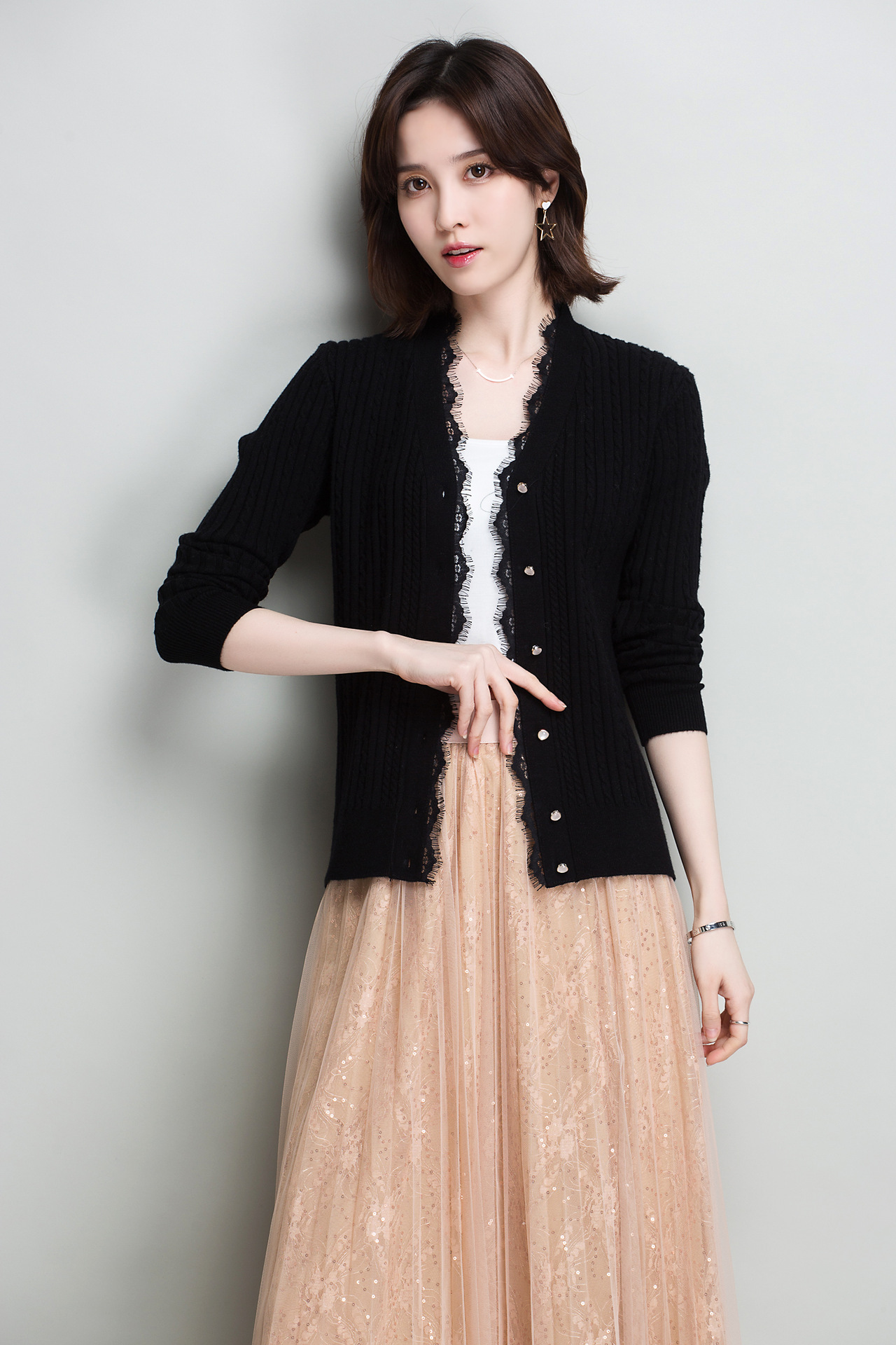 针织衫女开衫薄款流苏毛衣外套早春韩版百搭修身2018春装新品外搭