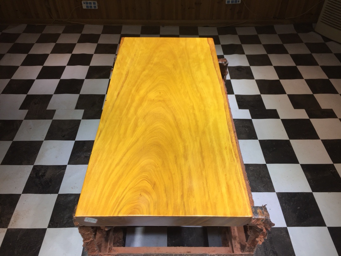 非洲黄花梨大板实木原木红木茶桌茶板茶台老板办公会议餐桌面