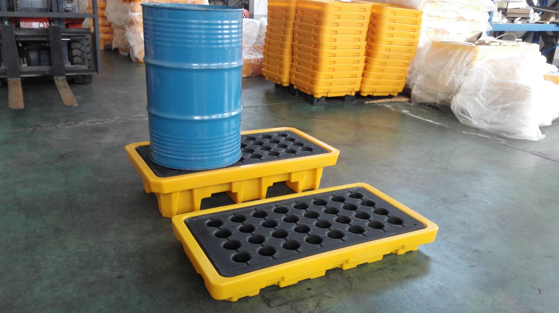 福建泉州2桶防漏卡板 化学液体渗漏 托盘1300*680*150mm