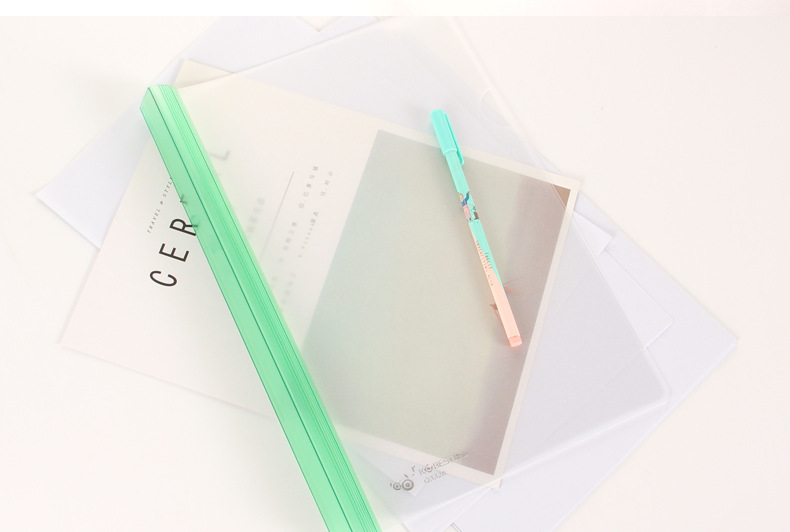 康百a4拉杆夹书夹透明文件抽杆夹档案资料夹简历夹保护夹2.5cm宽