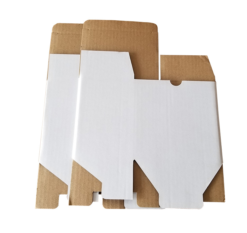 插盒 快递物流k型三层网楞纸空白包装盒 印刷logo折叠h型纸箱插盒