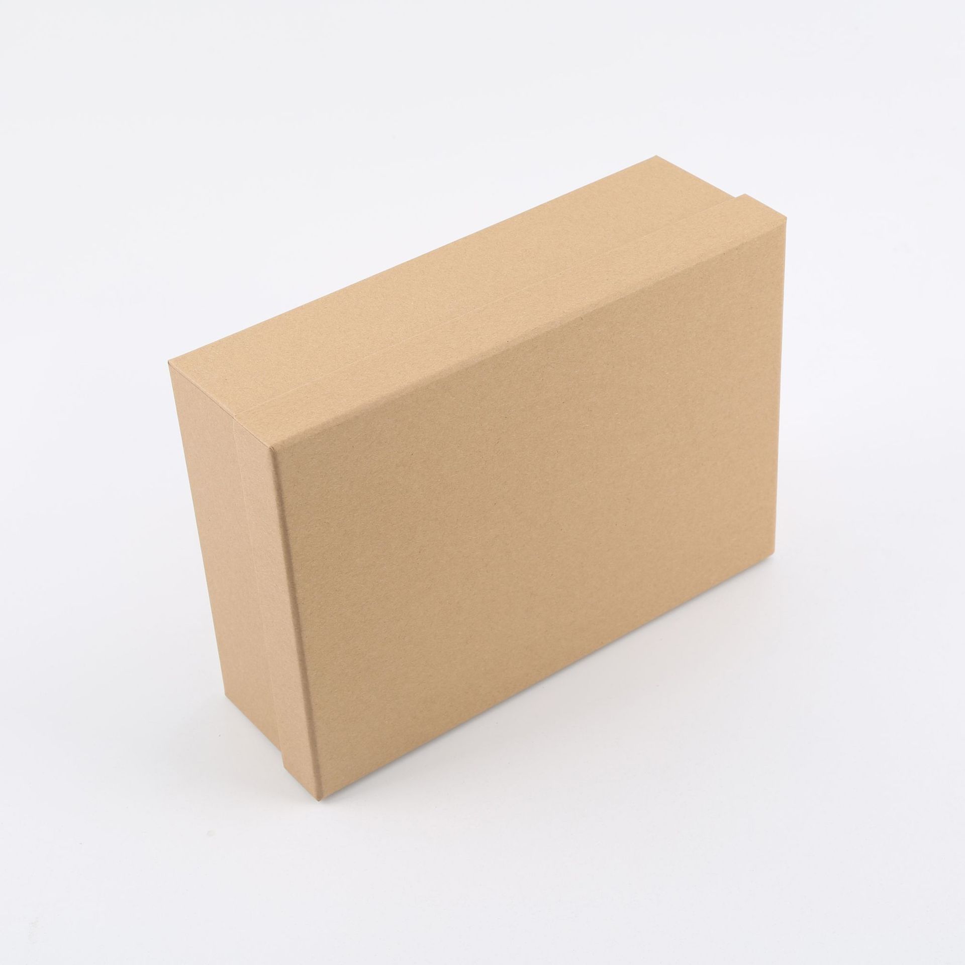 现货天地盖复古牛皮纸礼物盒长方形通用礼品盒厂家定制黑色包装盒