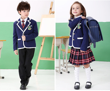 童装校服男女正装小西装制服套装学生校服幼儿园小学中学生制服