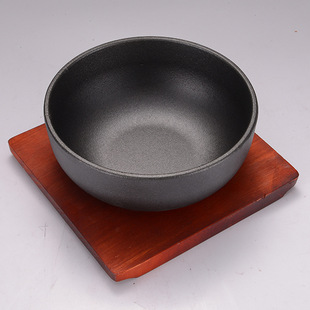 厂家直销多尺寸铁碗餐厅酒店汤锅电池炉多灶具通用汤碗批发定制