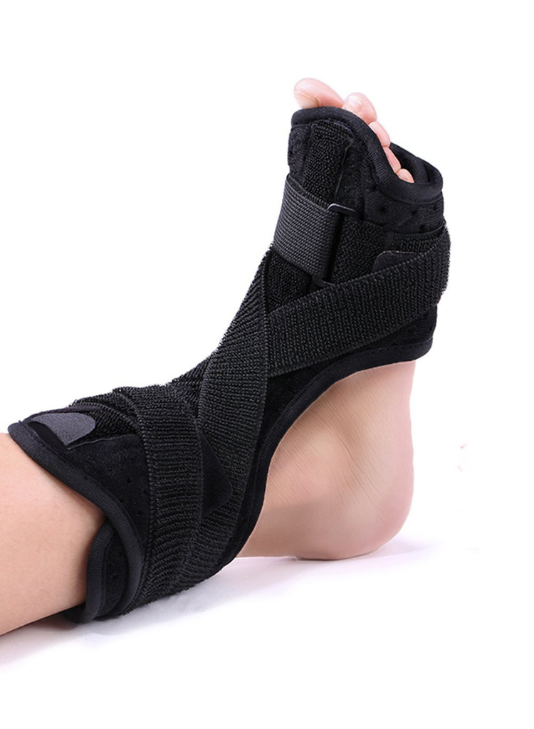 足下垂加强固定足托 支撑缠绕足托 预防关节骨折固定带夜用足托