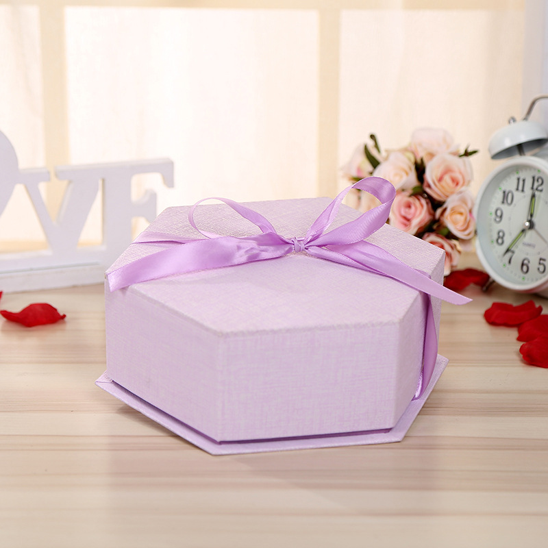 Exquisite Fresh Tiandigai Gift Box Ribbon Bow Gift Box Gift Box Wholesale Paper Box Can Be Ordered