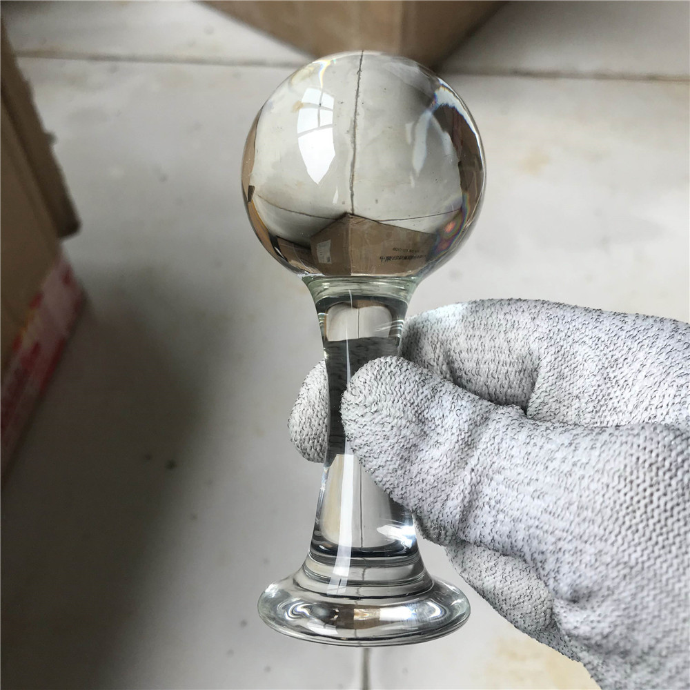 zcz超大球型水晶玻璃肛塞后庭男女用自慰器另类玩阳具棒开扩肛gay