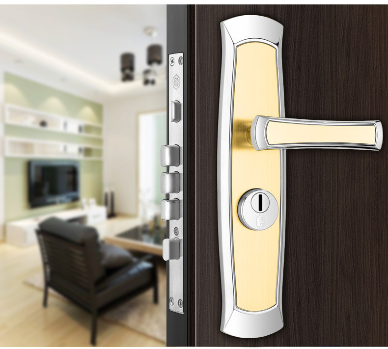 不锈钢sus304插芯锁 执手锁 门锁 防盗大门锁 不锈钢锁入户门锁