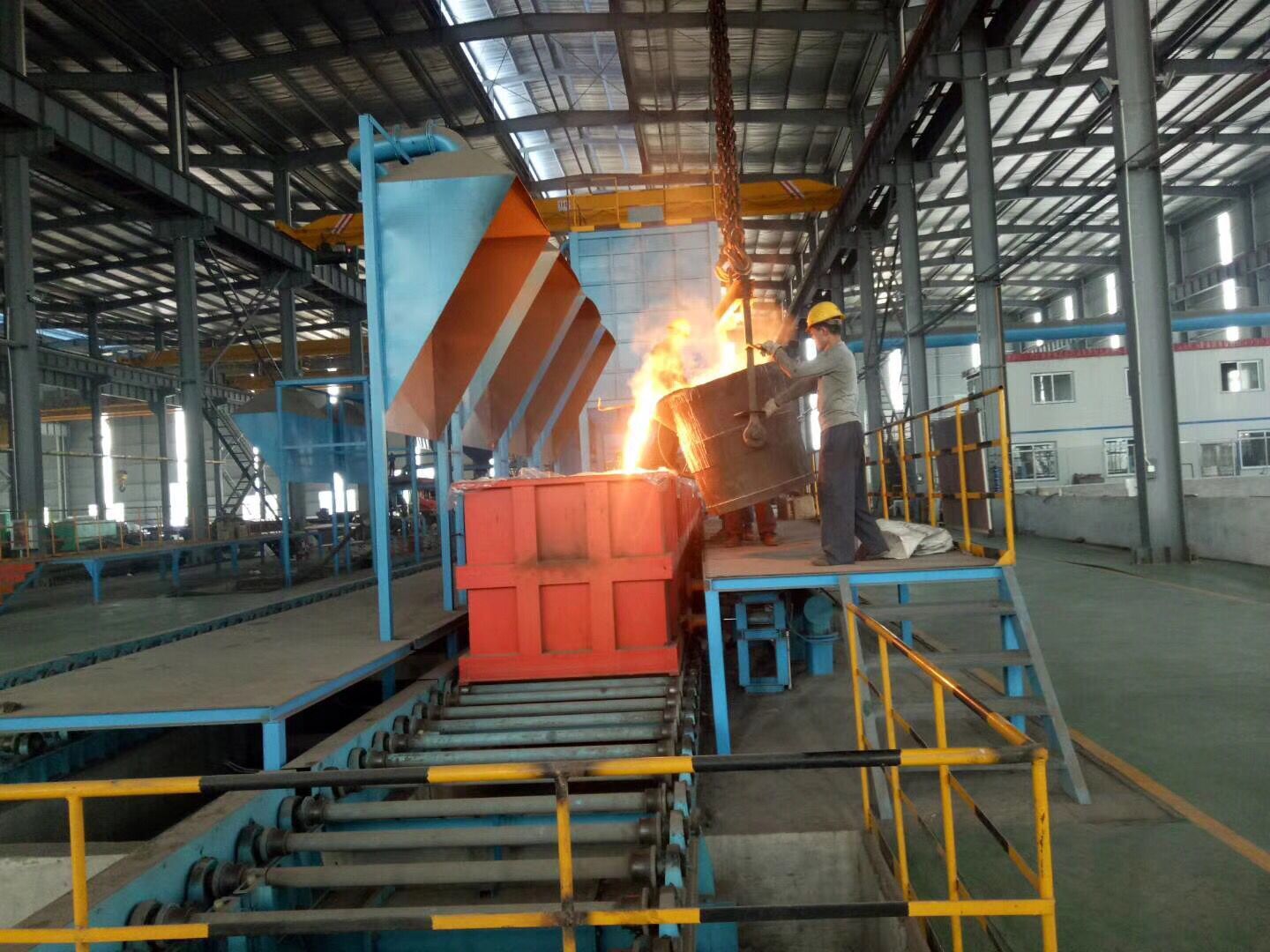 客户现场·····和鑫盛助力流水线铸造