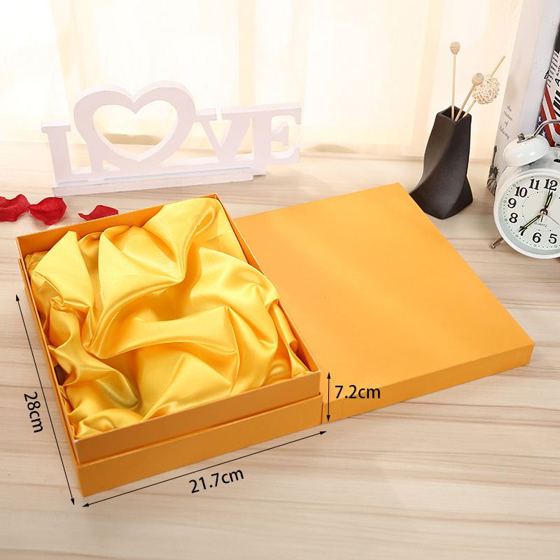 Exquisite Business Suit Handbag Yellow Gift Bag Painting Works Storage Book Fixed Paper Box Sample Customization