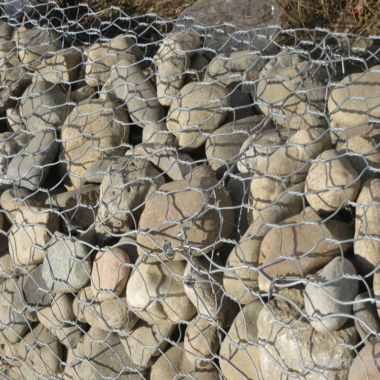 河堤坝河道防洪拧编石笼网箱铁丝网石头网兜不锈钢网石笼网