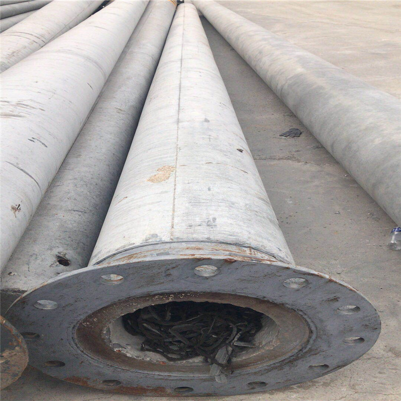 钢筋混凝土水泥电线杆15米350稍径大弯矩杆底部法兰带地笼螺栓