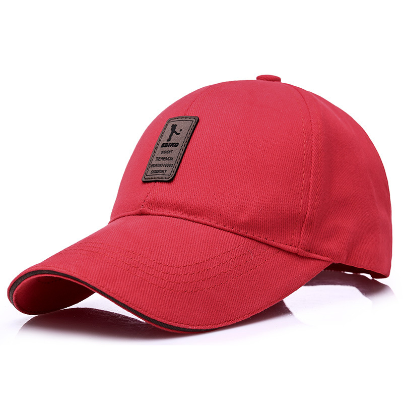 New Korean Style Men's Baseball Cap Cotton Peaked Cap Autumn Hat Outdoor Sports Sunhat Wholesale Simple