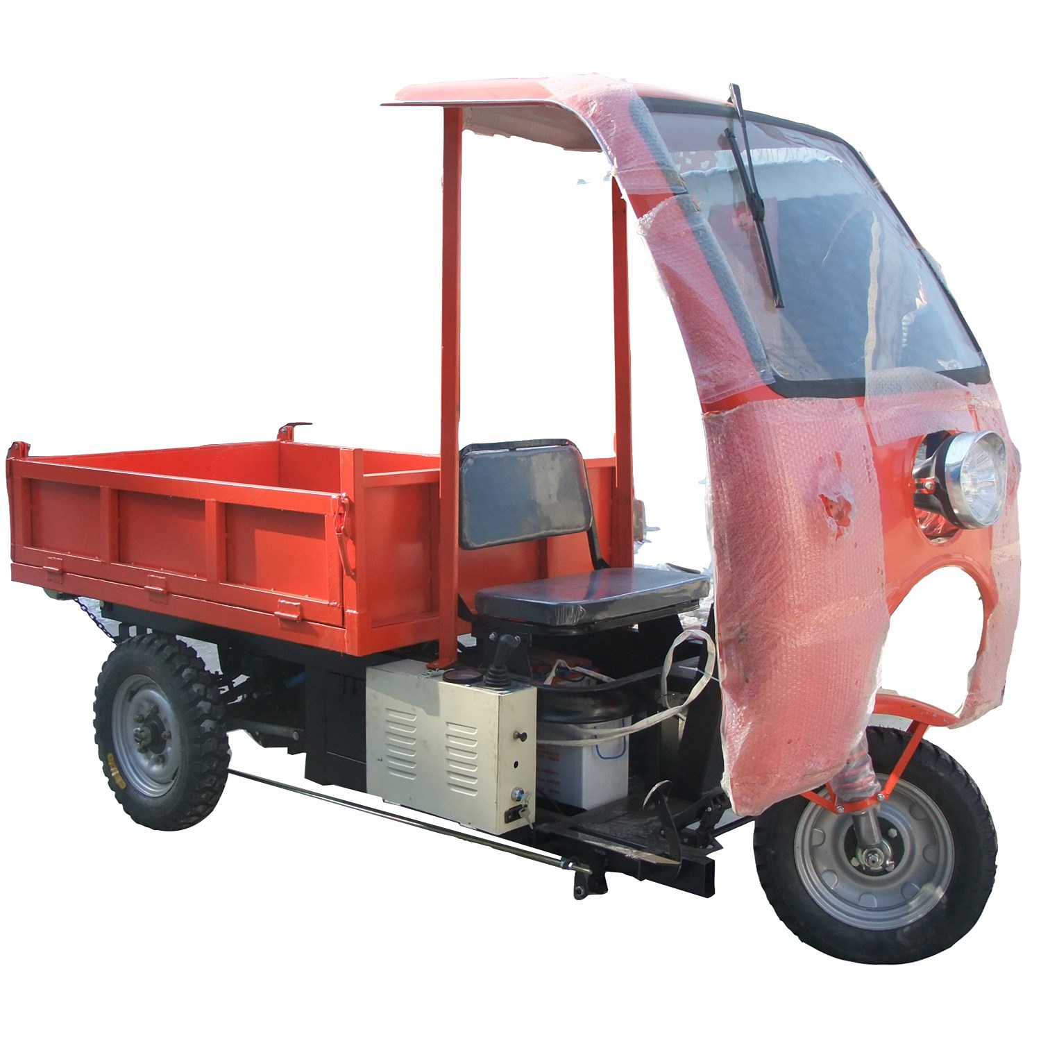 厂销电动三轮自卸车 小型电动环卫垃圾车 带驾驶室三轮翻斗车