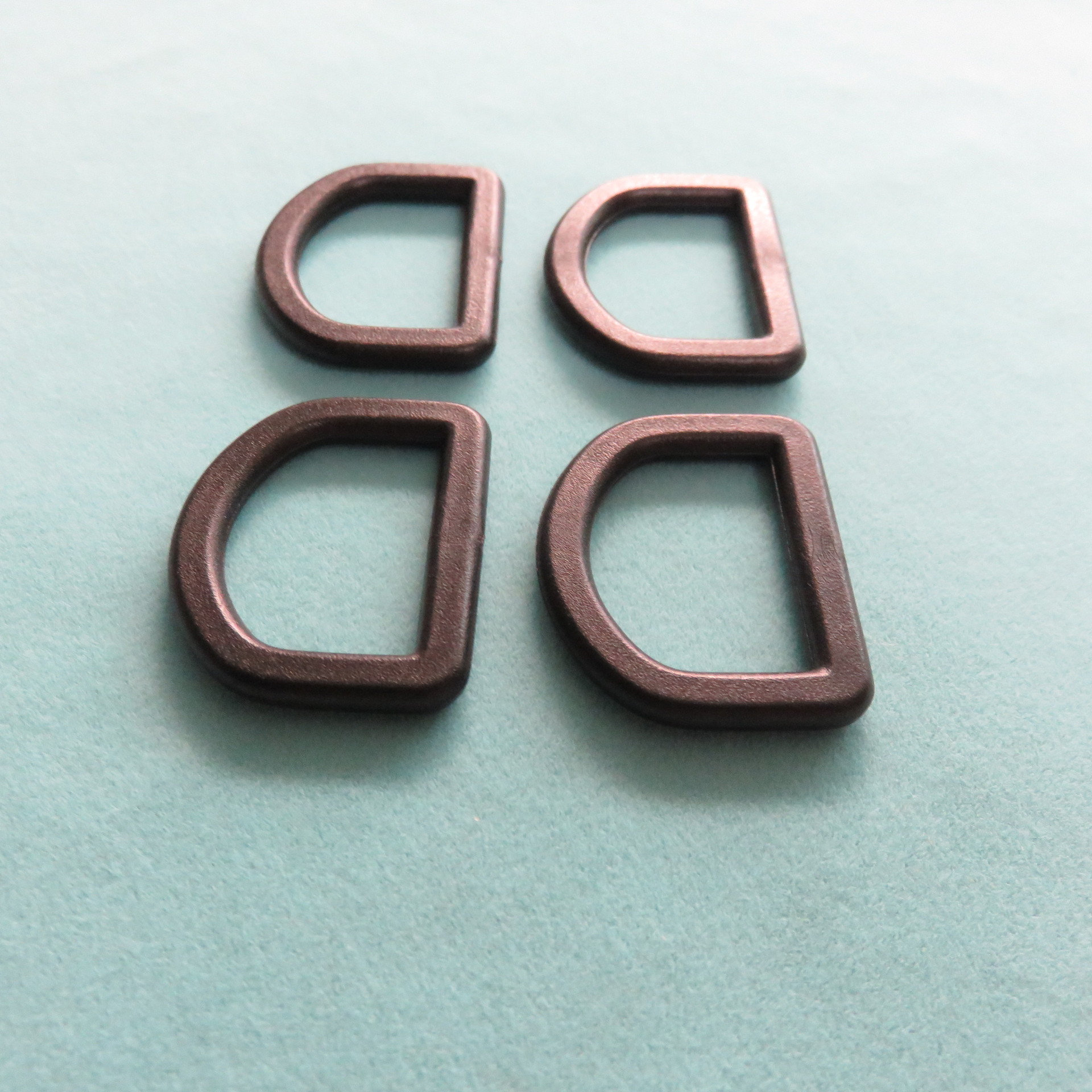 广东制造 手袋箱包d扣 黑色d字环塑料扣 箱包配件d扣 可定制d015