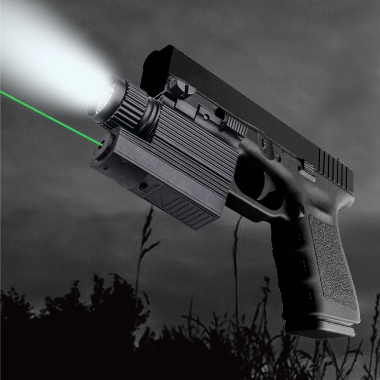 户外绿激光瞄准电筒二合一可调 多功能绿外线激光瞄准可定制