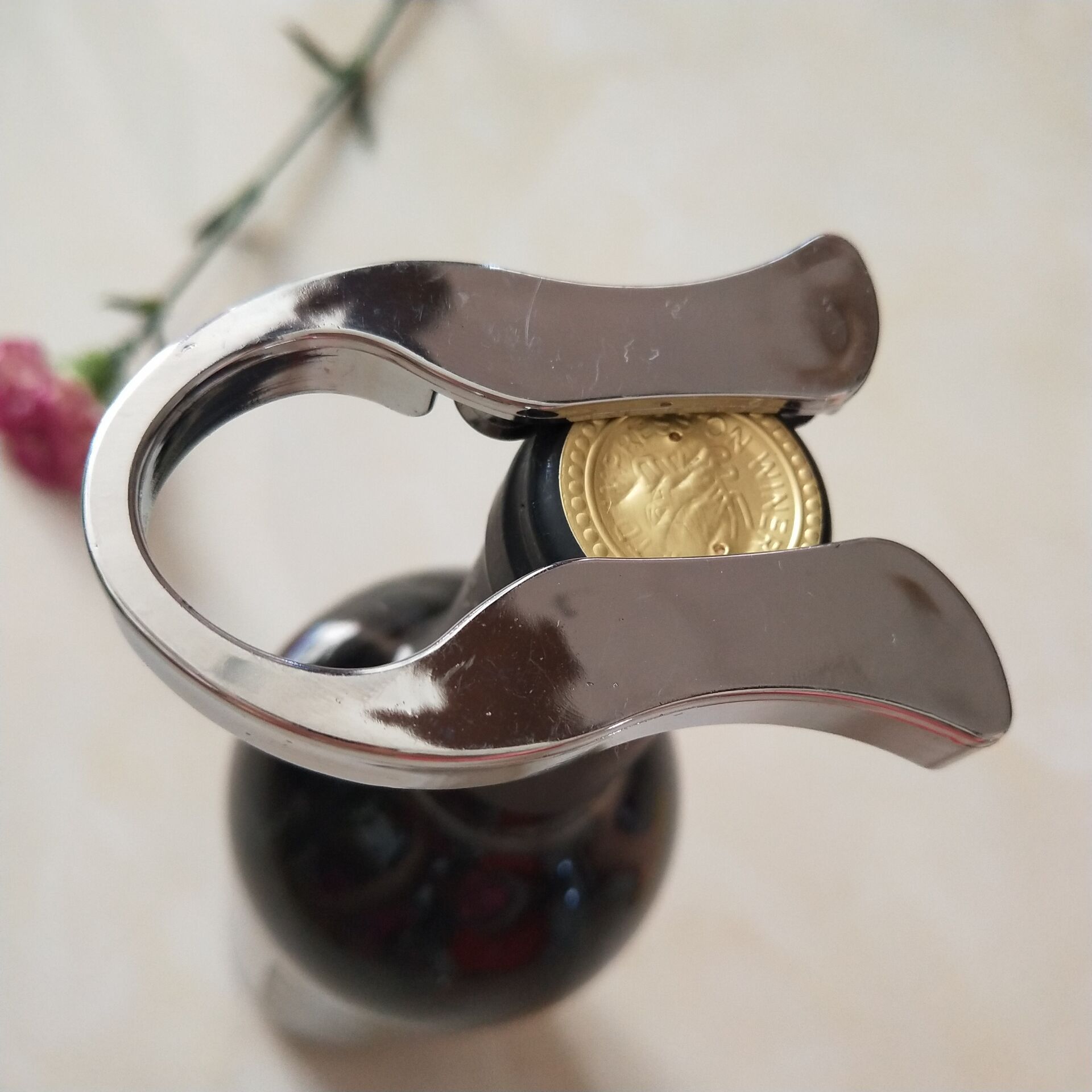 厂家直销塑料电镀红酒铝膜割纸刀 葡萄酒割纸器带刀片 割箔器割刀