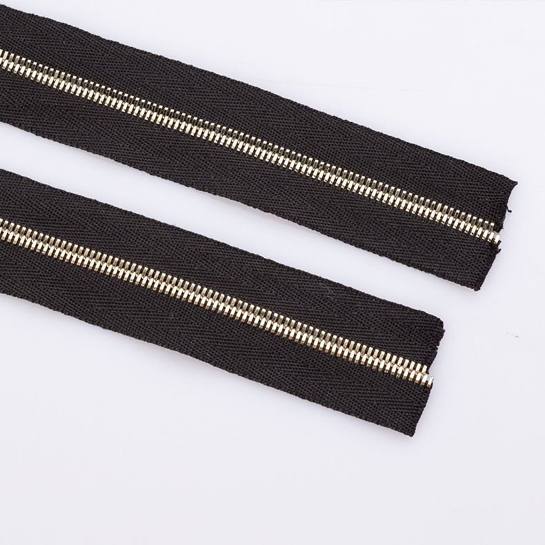 高档2号磨光金属拉链小香风外套金属拉链特殊服装辅料