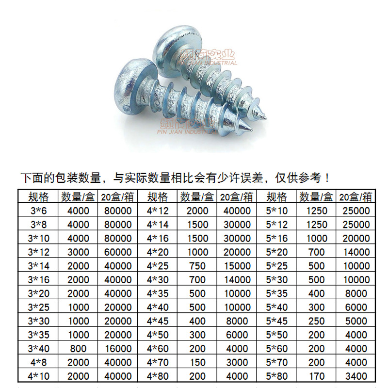 镀锌gb845-76半圆头自攻螺钉/十字槽小盘头加硬自攻螺丝m3m4m5m6