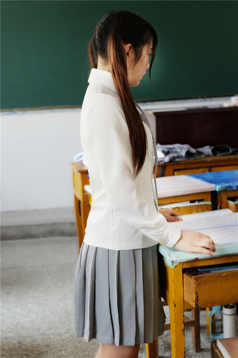 学院风水手服女日系校服班服长袖软妹jk制服百褶裙学生演出服套装