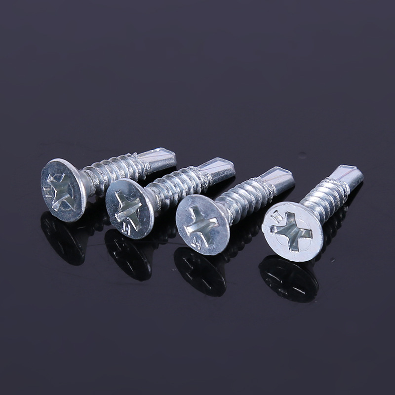 现货供应宏挺沉头钻尾螺丝多规格十字槽平头沉头自攻螺钉钻尾丝