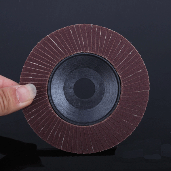 百叶片 磨光片 4寸100×16mm 百叶轮打磨片平面砂布轮木工抛光片