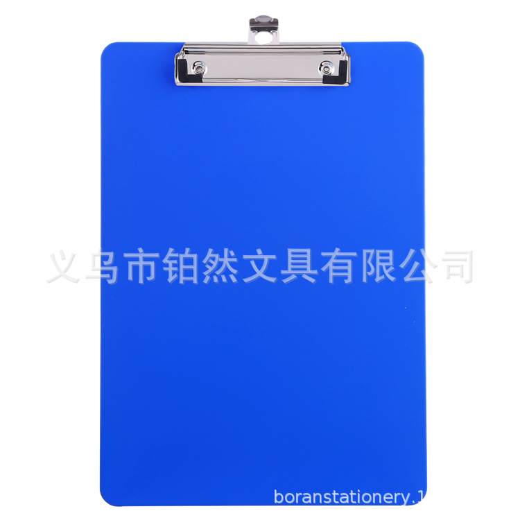 Factory Wholesale Ps Plastic Solid Color File Student Writing Flat Clip A4 Folder File Binder Printable Logo