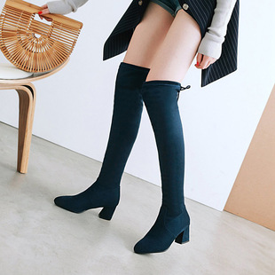 高跟雪地靴女 长筒