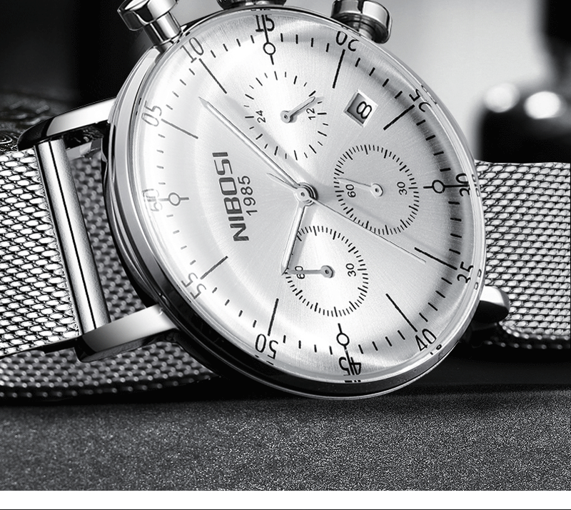 nibosi尼伯斯跨境电商欧美男女士时尚潮流手表情侣网带休闲石英表