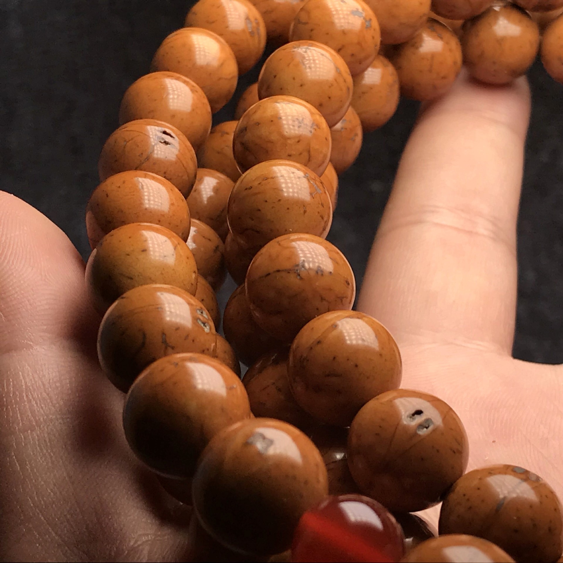 高抛凤眼菩提子108颗光珠佛珠手链 精品尼泊尔小凤眼菩提男女手链