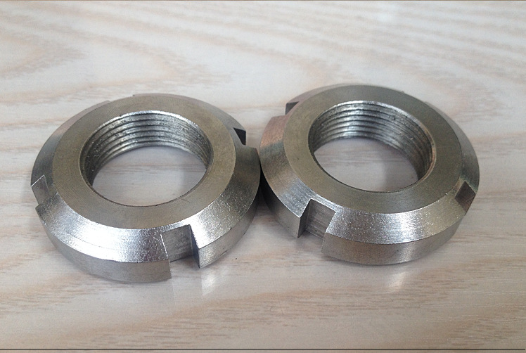 现货供应不锈钢304材质 gb812圆螺母 开槽圆螺母 m10*1~m60*2