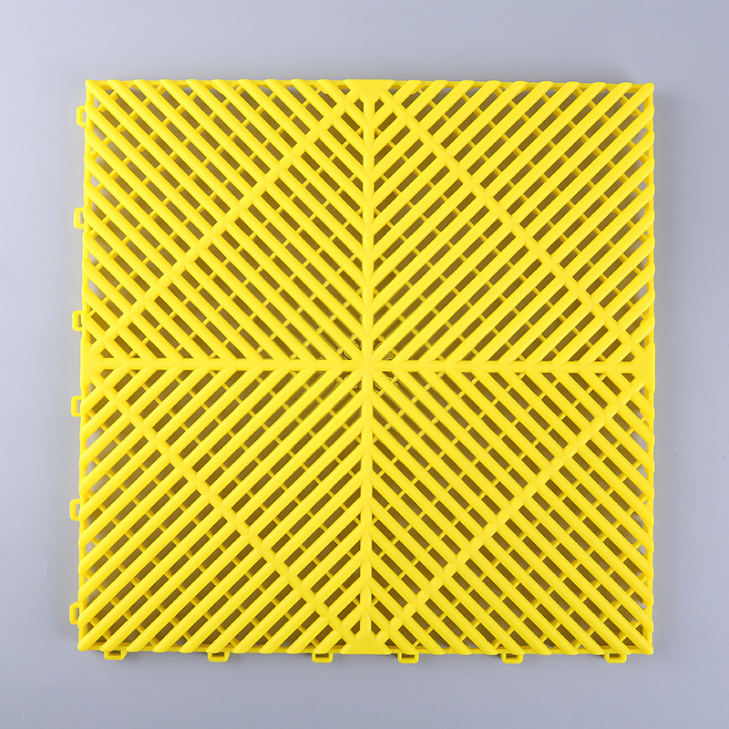 唐山洗车房地面塑料拼接地格栅 网格板地垫加厚美容店地网板排水