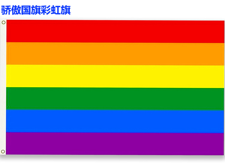 各国国旗彩虹旗 90*150cm 中国美国德国加拿大串旗 吊旗 各国旗帜