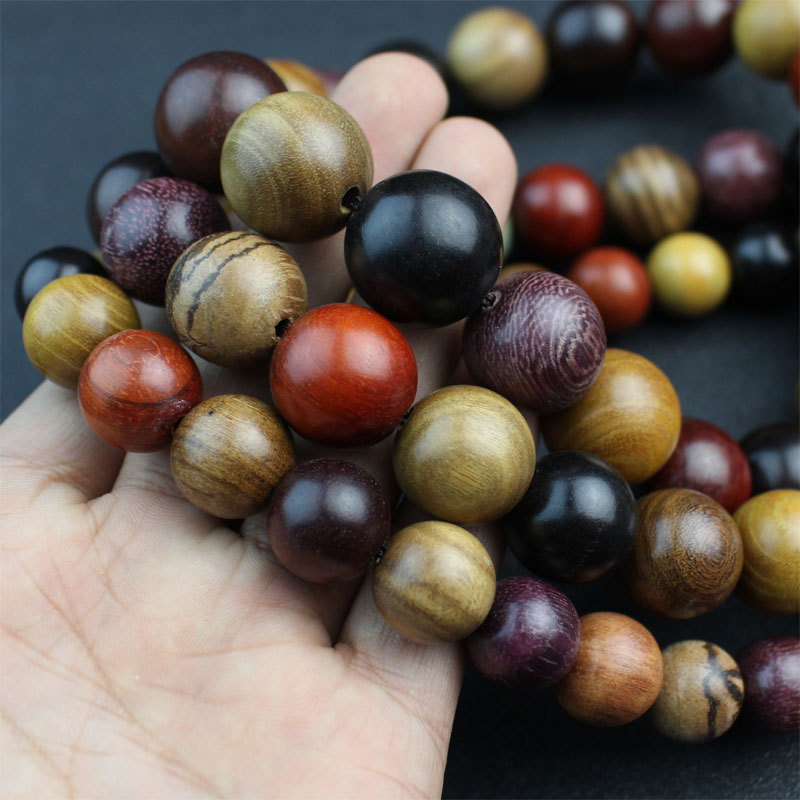 多宝檀木车挂件档位珠车内后视镜吊坠红木酸枝花梨木佛珠厂家批发