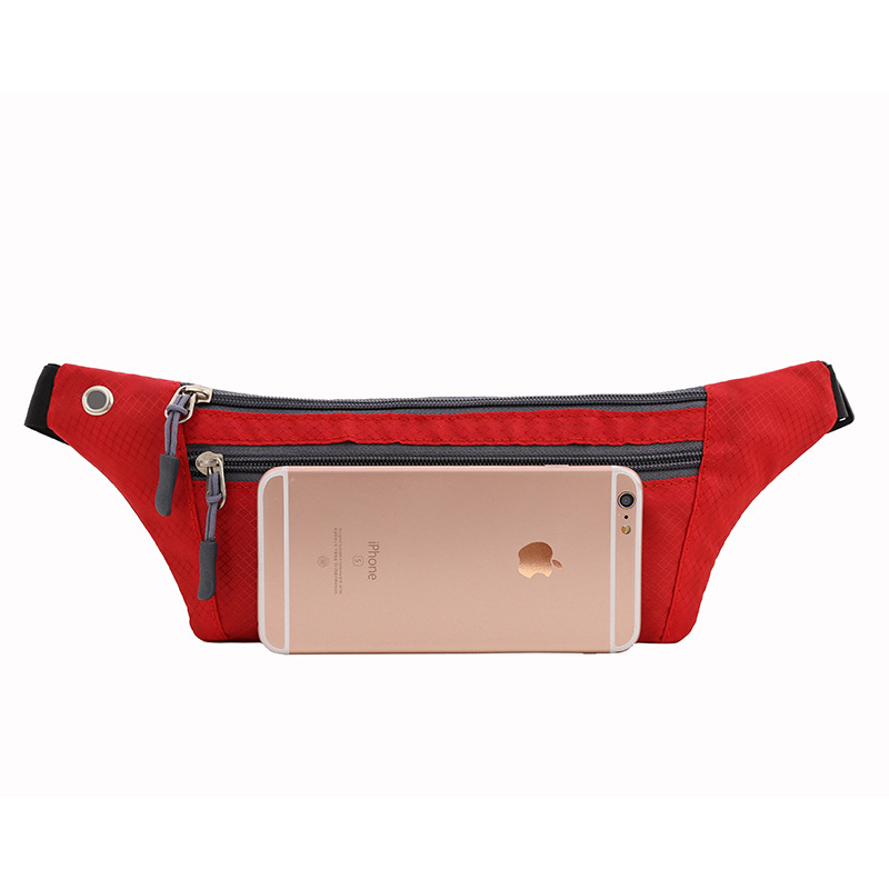 Running Pouch Belt Bag Cell Phone Case Coin Purse Men's and Women's Plaid Invisible Body Sports Waist Bag New Women's Bag