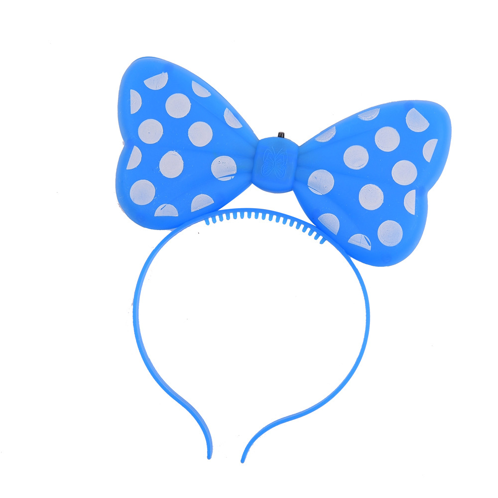 发光头饰蝴蝶结发卡儿童开心化妆舞会道具动物环保面具头饰