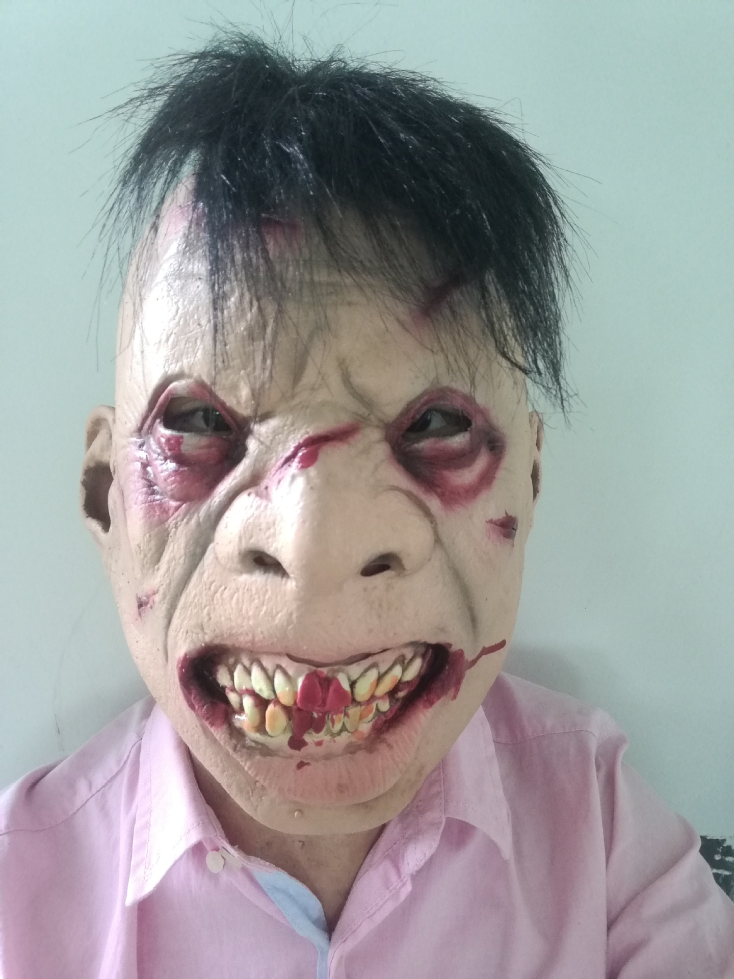 万圣节成人化妆cos面具恐怖丧尸鬼怪乳胶头套 鬼屋影视道具吓人