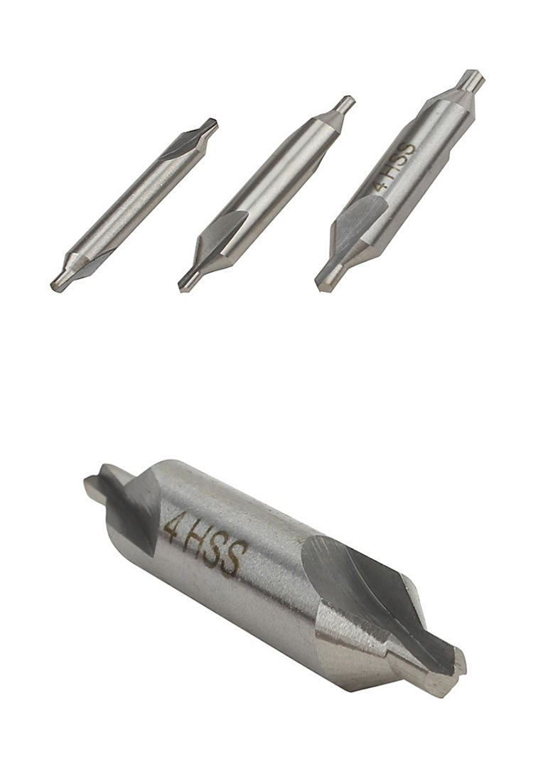 全磨制螺旋中心钻 60度公英制定点钻 中心钻头 ab型高速钢中心钻