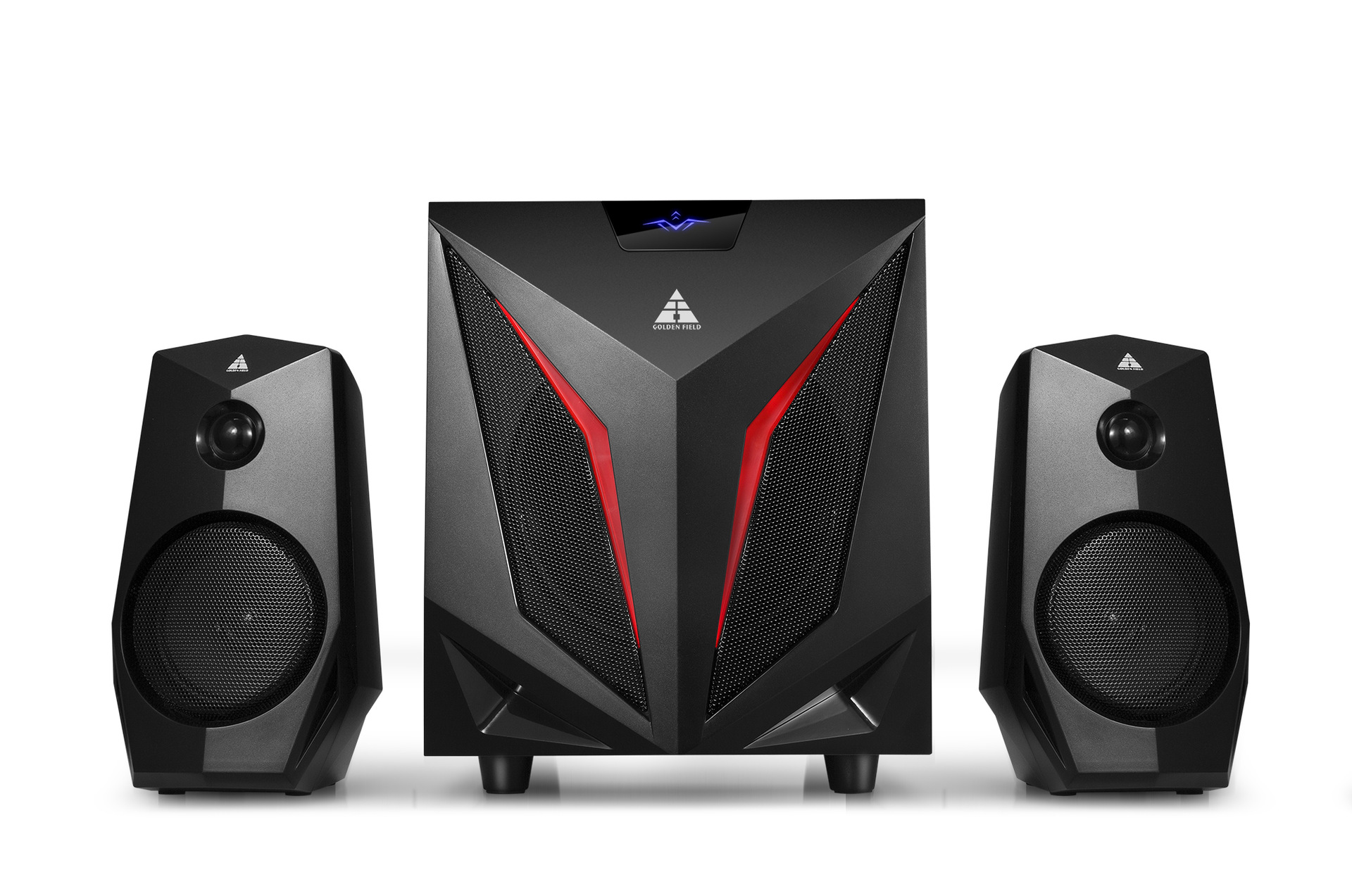 k2 金河田游戏音响低音炮 多媒体电脑音箱 台式木质2.