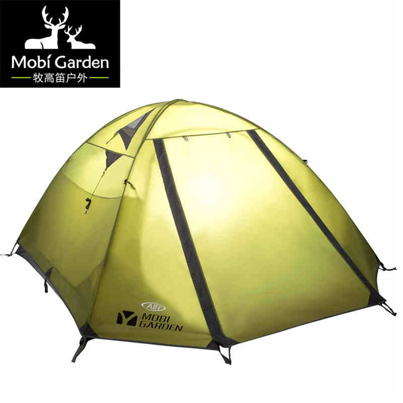 正品牧高笛【冷山4air】铝杆四人双层露营野营防暴雨新款上市