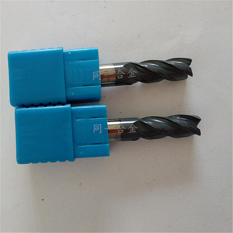 铣刀d10*75 45度钨钢铣刀4刃涂层平底合金刀 cnc数控加工