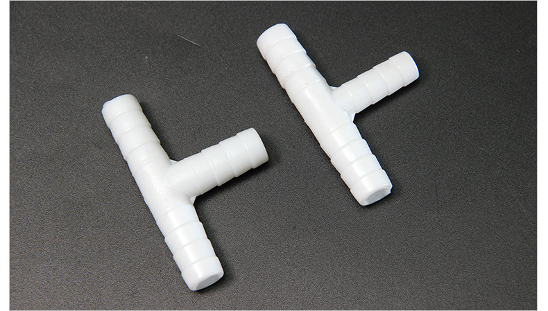 厂家供应pvc纳米管直接三通塑料曝气管三通10mm/12mm直接三通