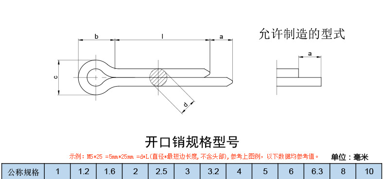 正宗304不锈钢开口销发夹销插销钢丝销u形卡销哨子gb91规格齐全