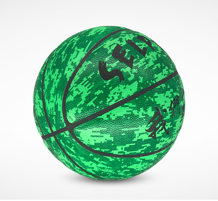 selphy炫飞街头篮球7号708标准pu软皮室内外通用迷彩炫酷比赛训练