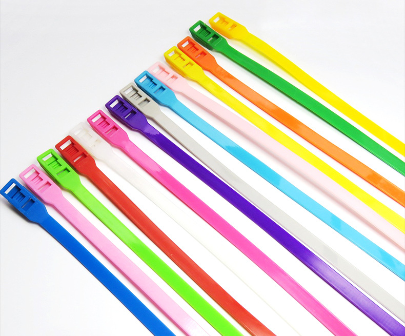 淘气堡专用扎带 8*350平扣尼龙扎带 彩色塑料可松捆绑带 活扣扎带