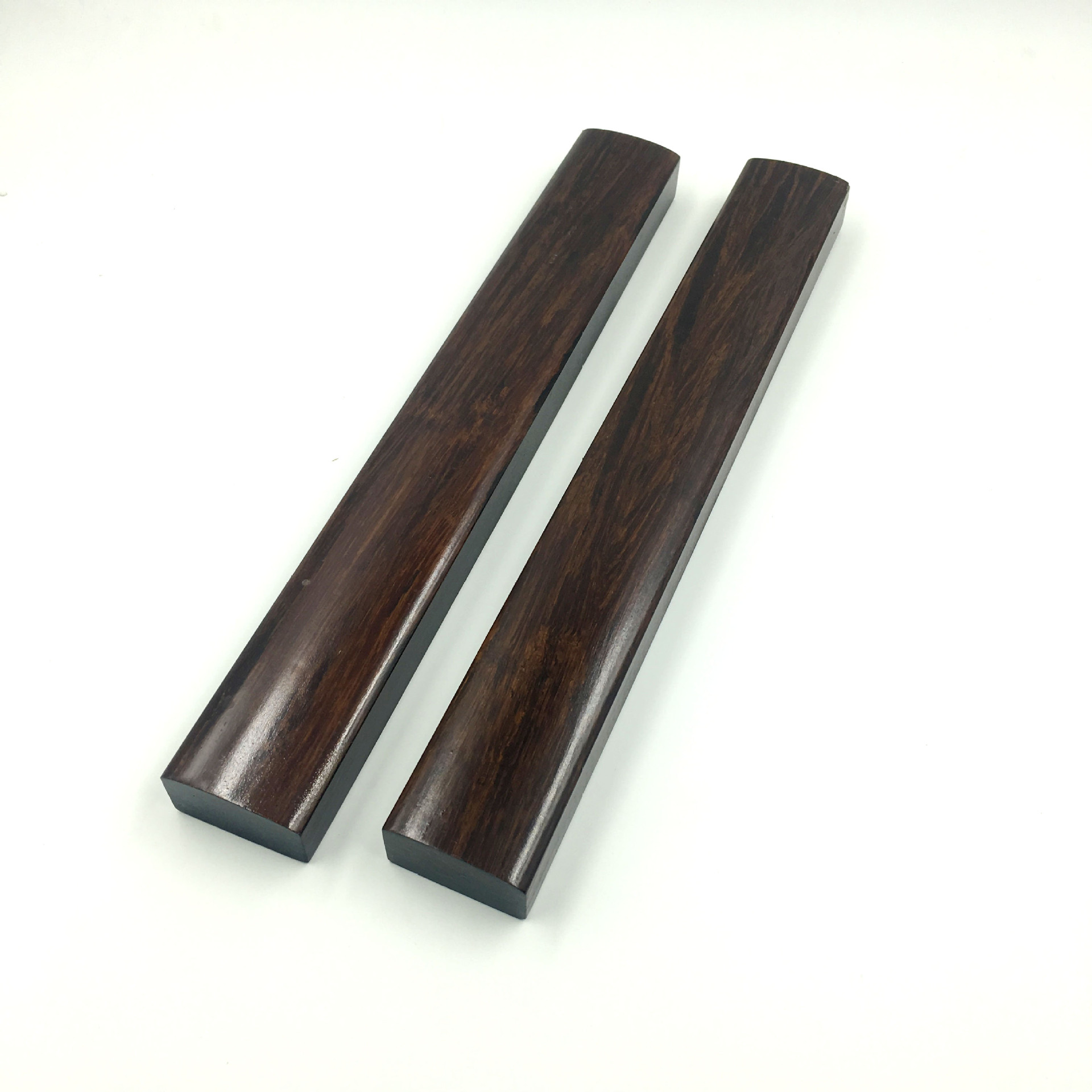 书法镇尺实木黑梓木大号长30cm学生成人压纸镇纸可刻字图案批发